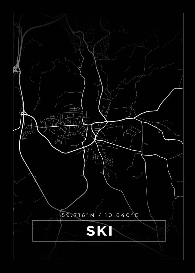 Bildverkstad Map - Ski - Black