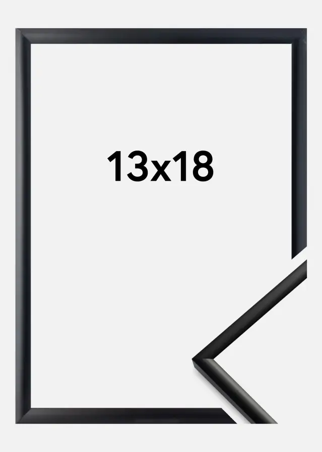 BGA Rahmen New Lifestyle Acrylglas Matt Schwarz 13x18 cm