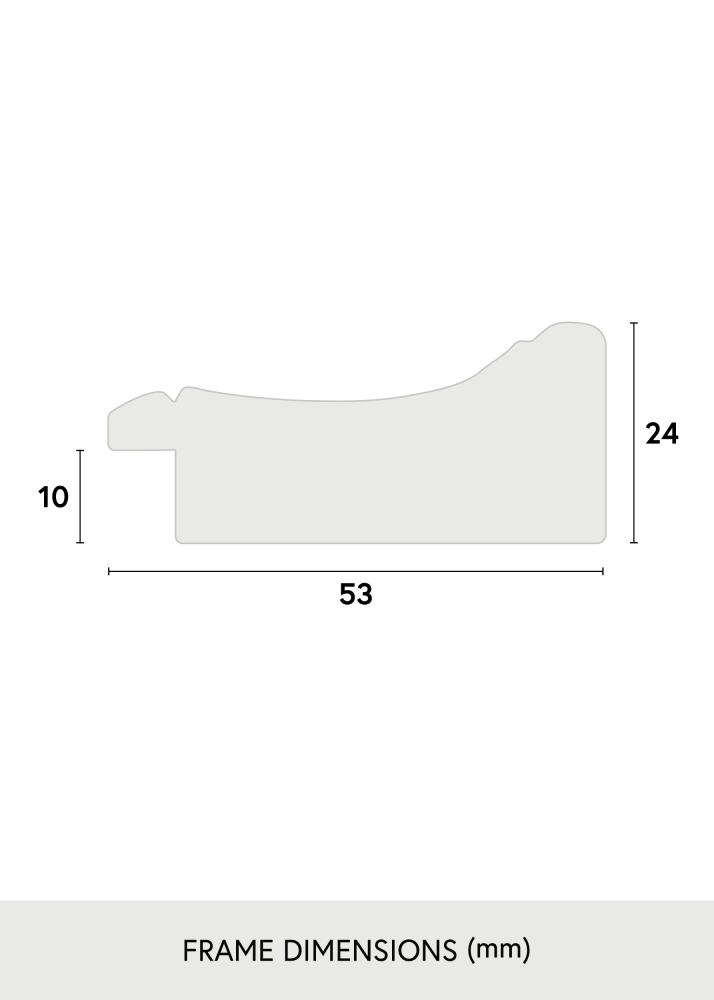 Ramverkstad Rahmen Roxen Gold meliert - Größe nach Wunsch