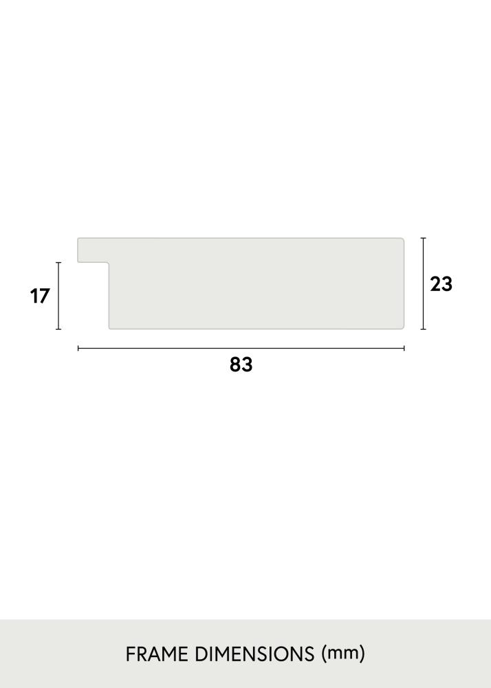 Ramverkstad Rahmen Högsjö Weiß - Größe nach Wunsch