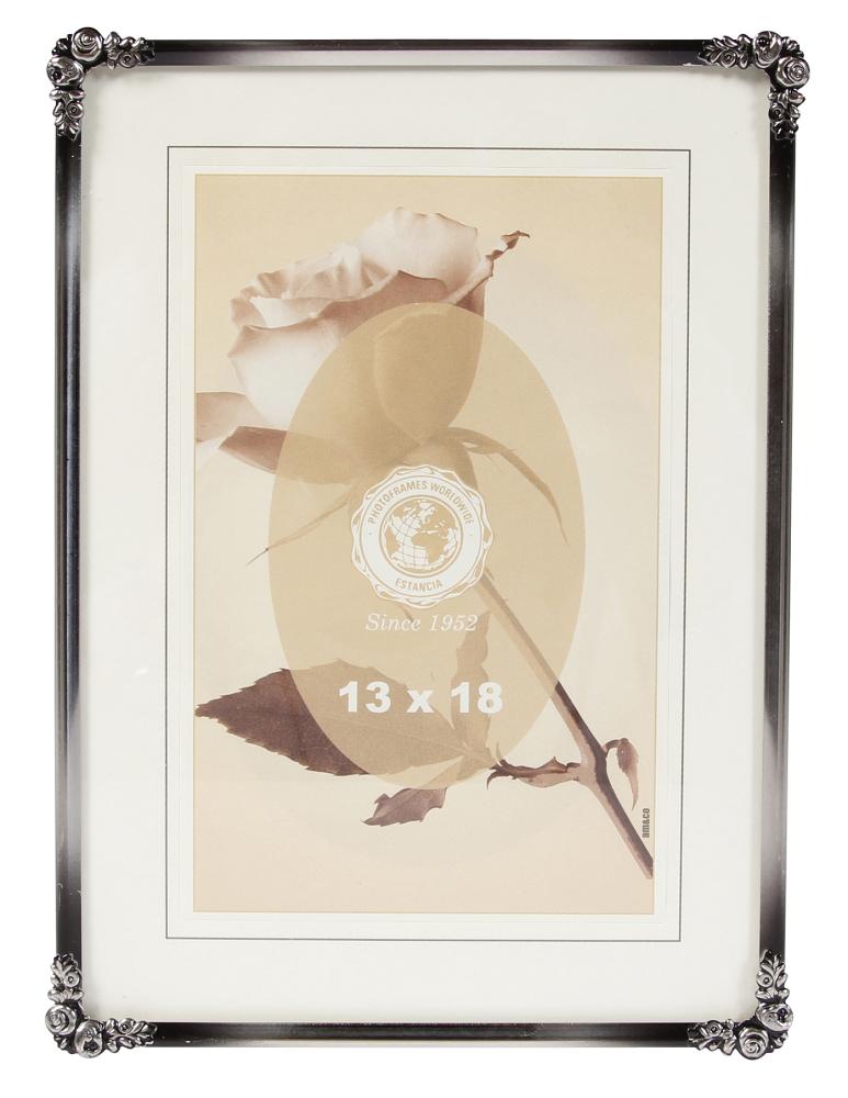 Eiri Kehykset Rahmen Rosen Metall Silber 9x13 cm