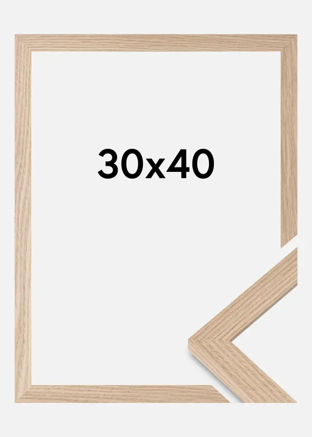 BGA Rahmen BGA Classic Acrylglas Eiche 30x40 cm