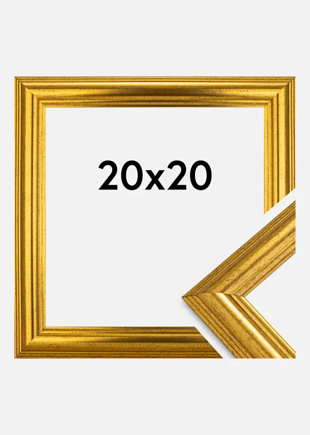 Innova Rahmen Västkusten Acrylglas Gold 20x20 cm
