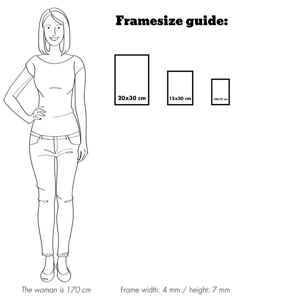 Eiri Kehykset Rahmen Slät Metall Gold 20x30 cm