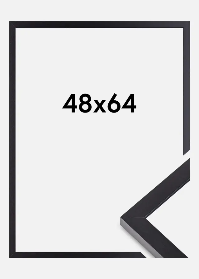 BGA Rahmen Selection Acrylglas Schwarz 48x64 cm