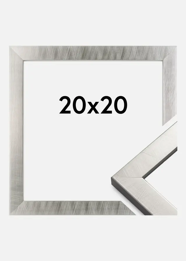 Galleri 1 Rahmen Uppsala Silber 20x20 cm