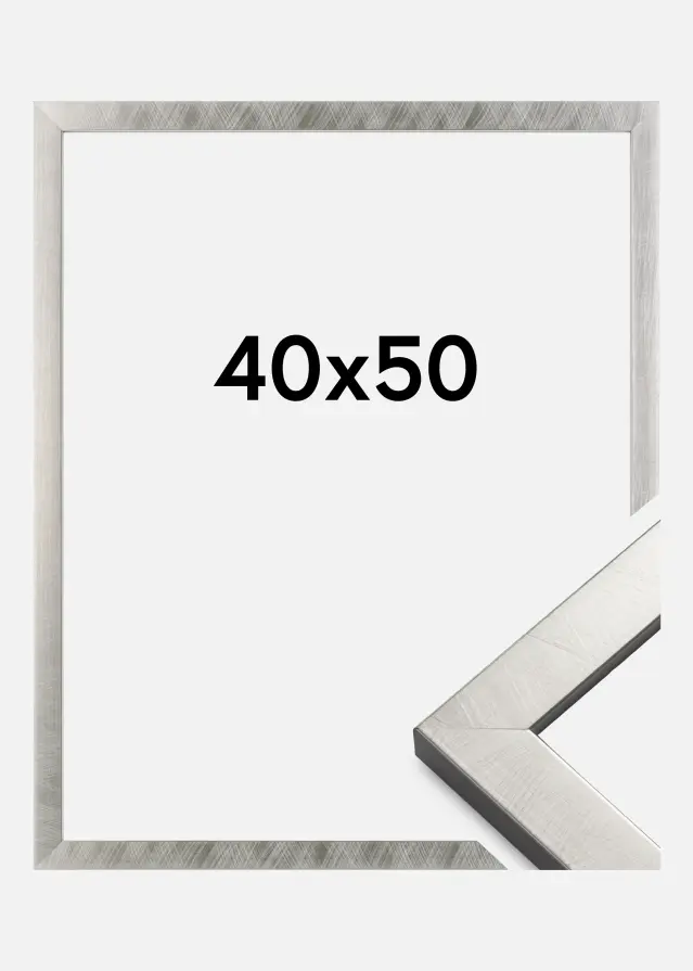 Galleri 1 Rahmen Uppsala Silber 40x50 cm