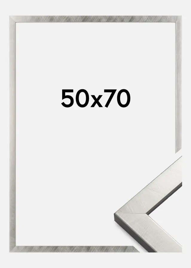 Galleri 1 Rahmen Uppsala Silber 50x70 cm