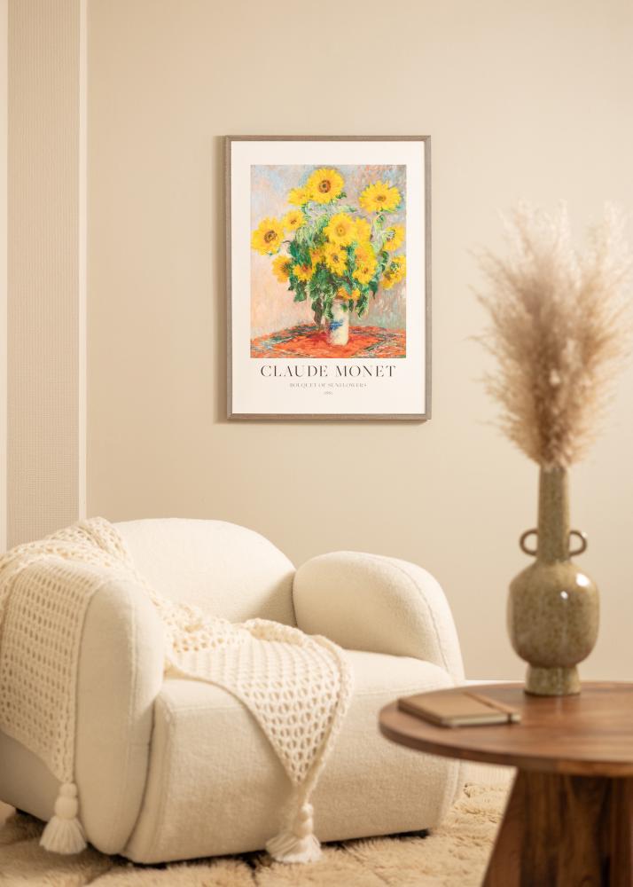 Mavanti Rahmen Ares Acrylglas Grau 30x30 cm