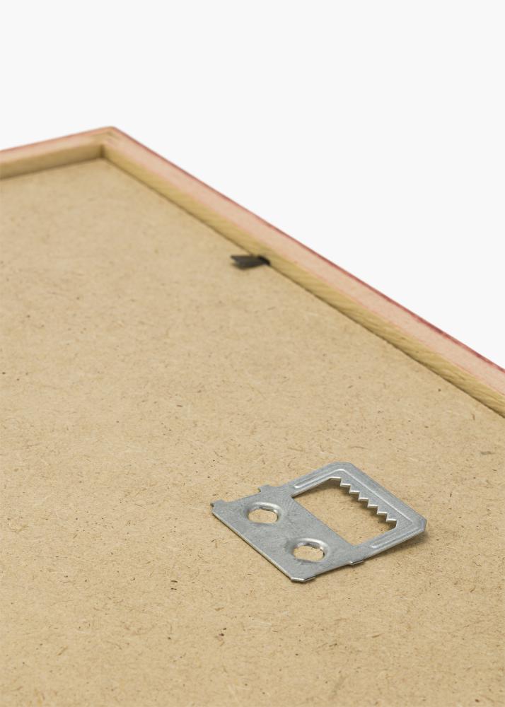 Ram med passepartou Rahmen Edsbyn Rot 40x60 cm - Passepartout Weiß 25x50 cm