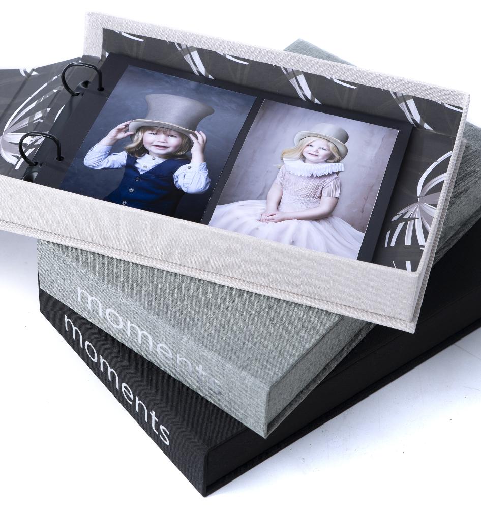 Focus Moments Beige (30 schwarze Seiten / 15 Blatt)