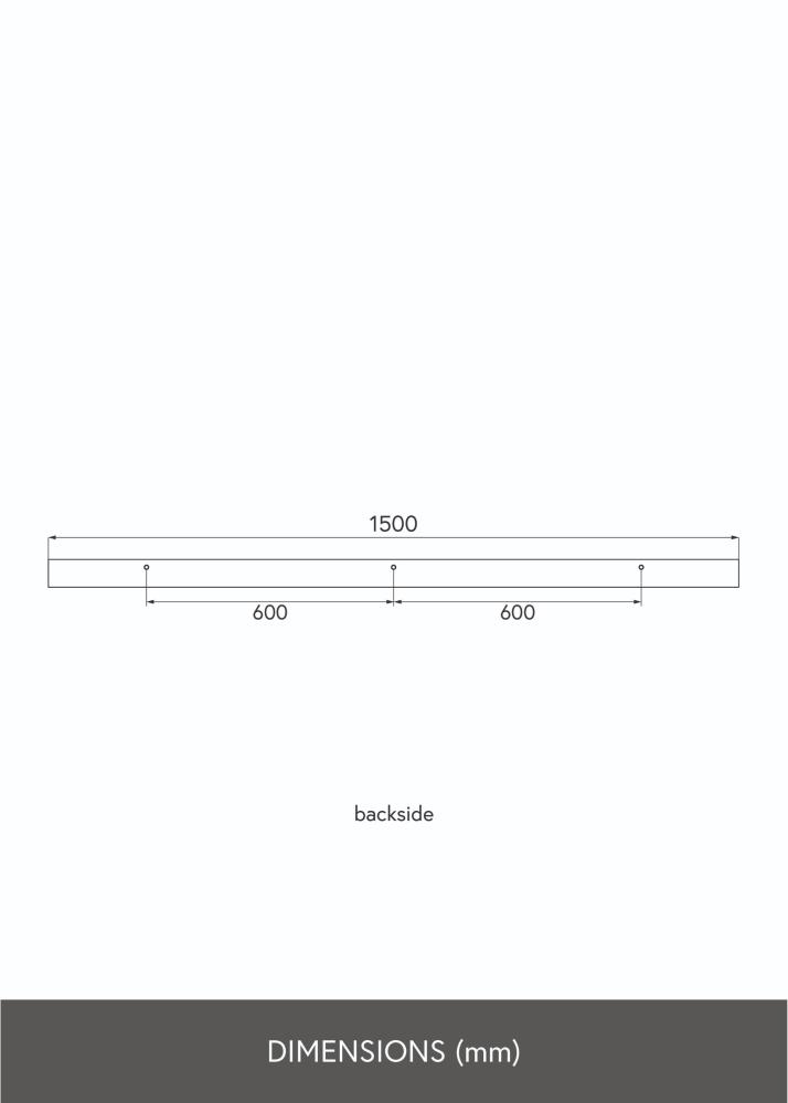 KAILA KAILA Bilderleiste Schwarz 150 cm