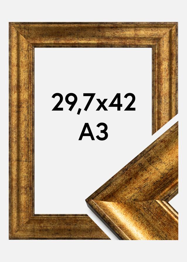 Galleri 1 Rahmen Saltsjöbaden Gold  29,7x42 cm (A3)