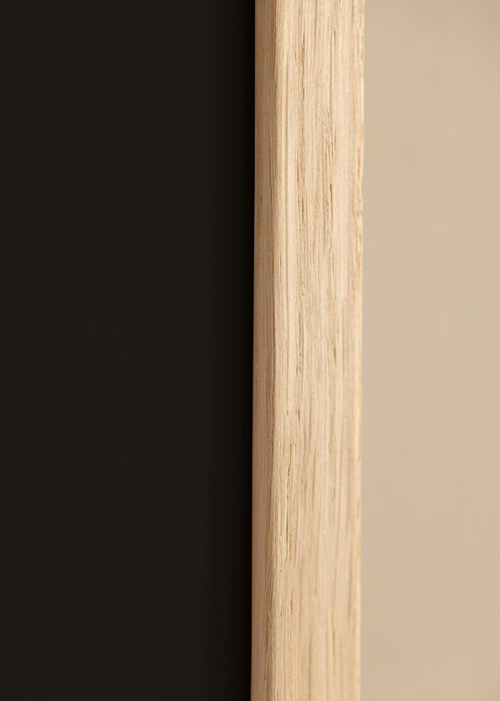 Ram med passepartou Rahmen Edsbyn Eiche 20x30 cm - Passepartout Schwarz 15x21 cm (A5)