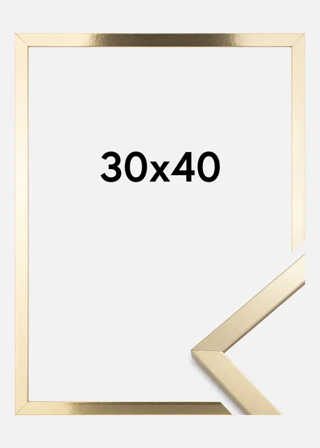 BGA Rahmen Trendy Acrylglas Gold 30x40 cm