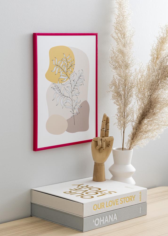 Ram med passepartou Rahmen New Lifestyle Rose 50x70 cm - Passepartout Schwarz 16x24 inches