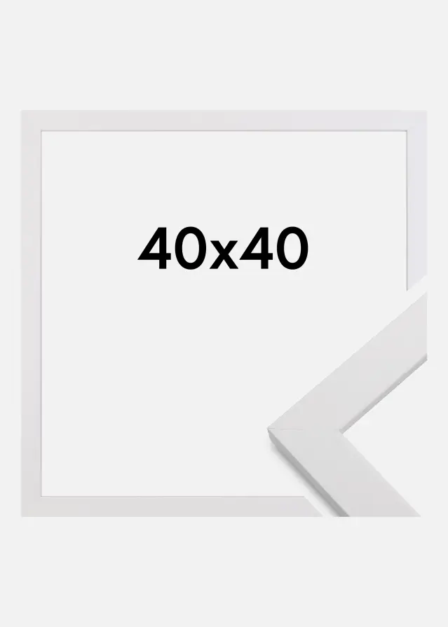 Galleri 1 Rahmen White Wood 40x40 cm