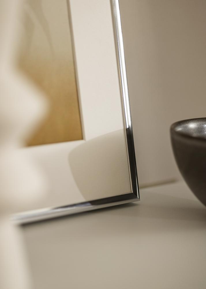 Estancia Rahmen Aluminium Acrylglas Silber Glänzend 70x100 cm