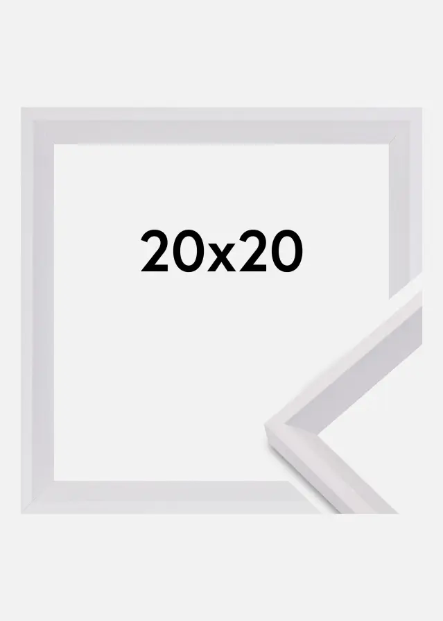 Galleri 1 Rahmen Globe Weiß 20x20 cm