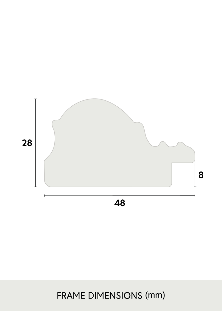 Galleri 1 Rahmen Old Retro Acrylglas 50x70 cm