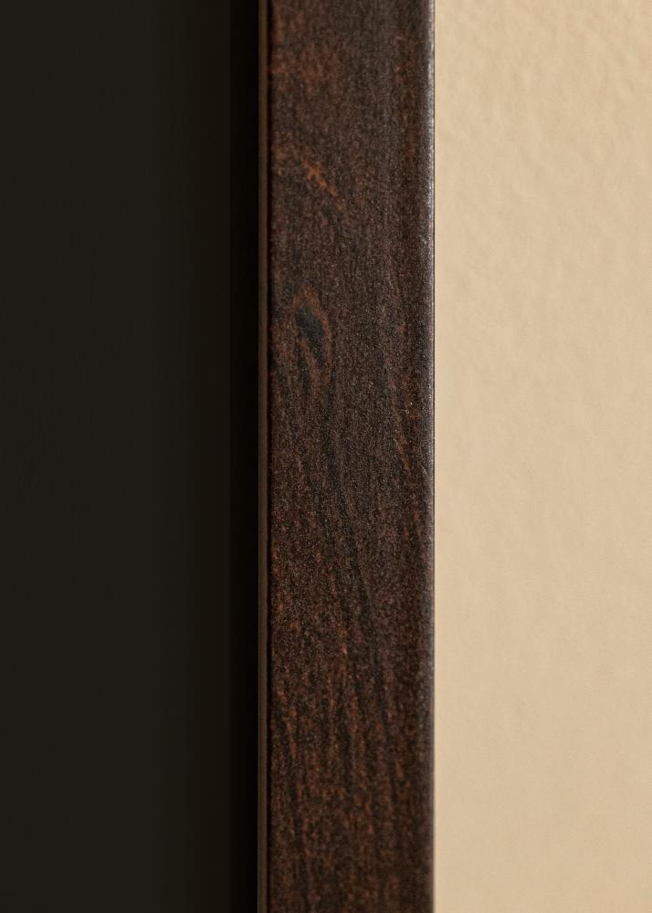 Ram med passepartou Rahmen Selection Walnuss 40x50 cm - Passepartout Schwarz 30x40 cm