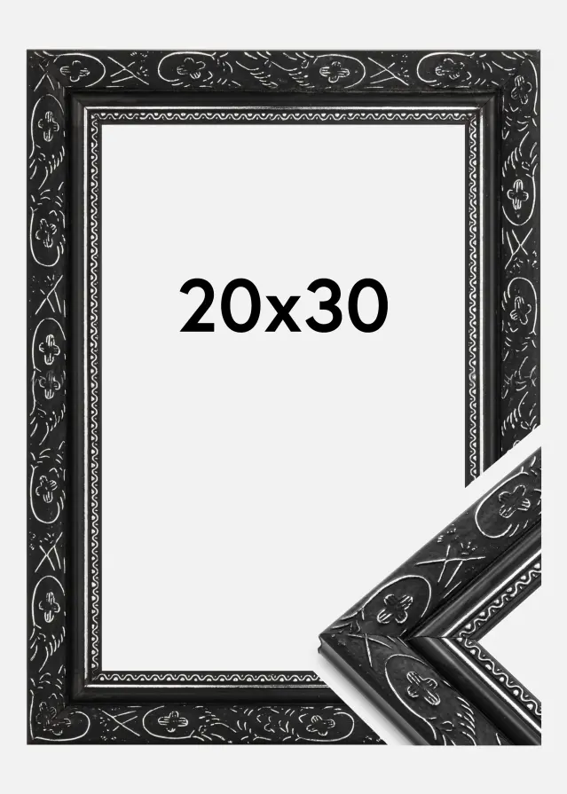 Walther Rahmen Barock Schwarz 20x30 cm