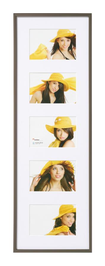 Walther Rahmen New Lifestyle Edelstahl - 5 bilder 10x15 cm