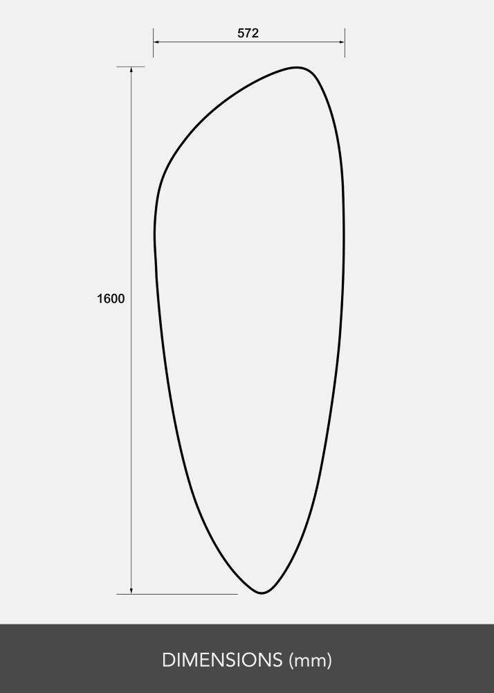 BGA Spiegel Obelisk 160x57 cm