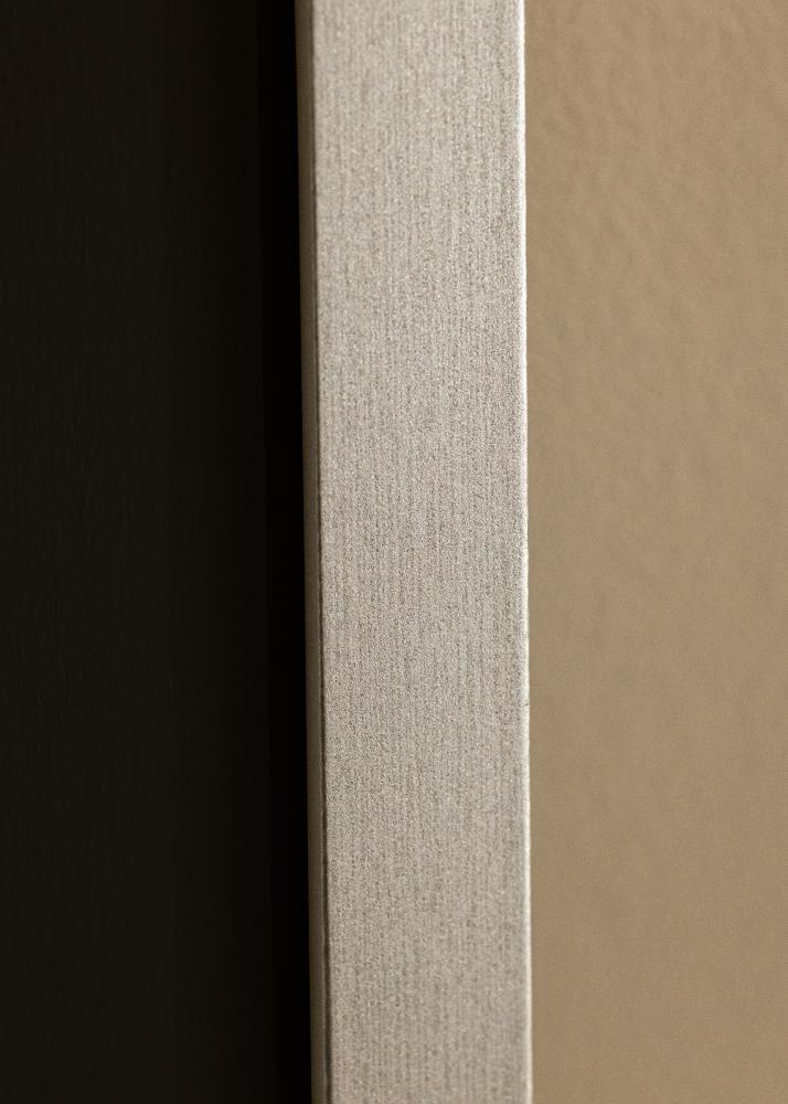 Ram med passepartou Rahmen Selection Silber 70x100 cm - Passepartout Schwarz 62x93 cm