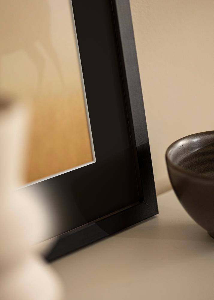 Ram med passepartou Rahmen Selection Schwarz 40x50 cm - Passepartout Schwarz 30x40 cm