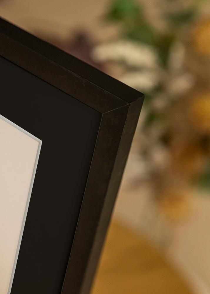 Ram med passepartou Rahmen Selection Schwarz 40x50 cm - Passepartout Schwarz 30x40 cm