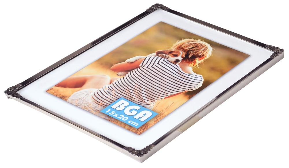 Eiri Kehykset Rahmen Rosen Metall Silber 9x13 cm