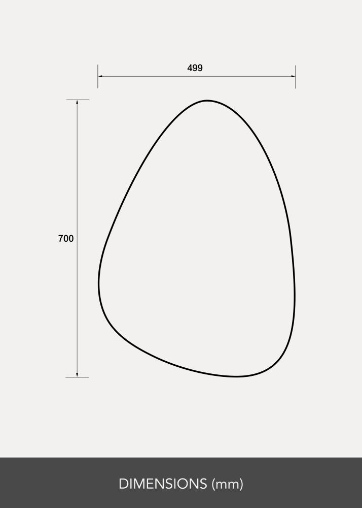 BGA Spiegel Pebble 50x70 cm - Selected By BGA