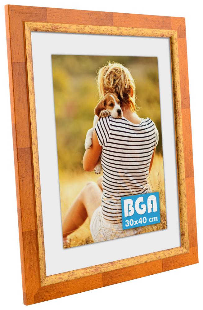 Ramverkstad Rahmen Färila Orange - Größe nach Wunsch