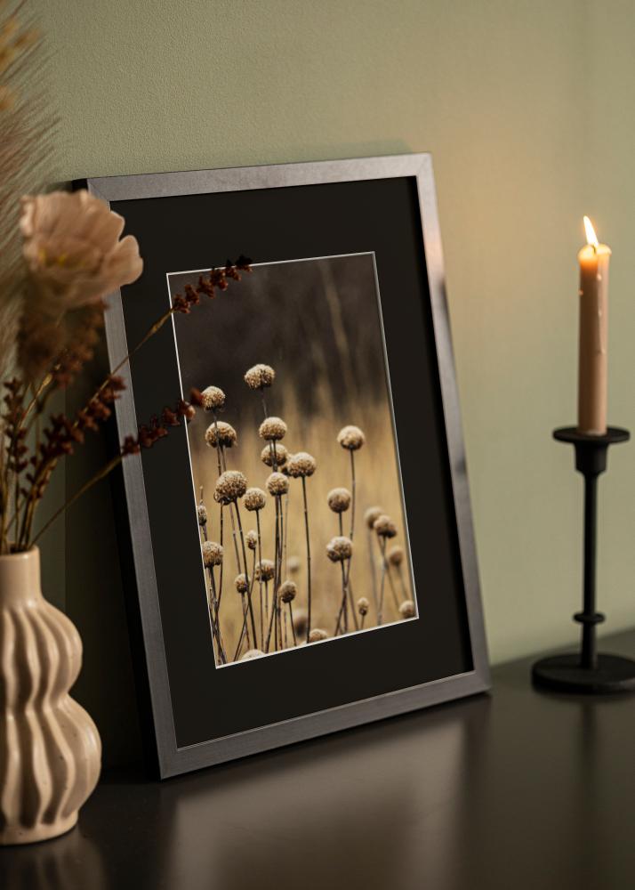 Ram med passepartou Rahmen Selection Schwarz 40x50 cm - Passepartout Schwarz 30x40 cm