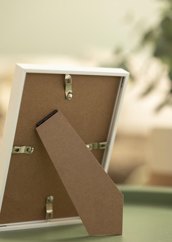 Ram med passepartou Rahmen Desire Weiß 13x18 cm - Passepartout Weiß 10x12 cm