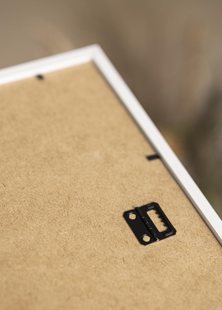 Ram med passepartou Rahmen Kaspar Weiß 50x70 cm - Passepartout Weiß 16x24 inches