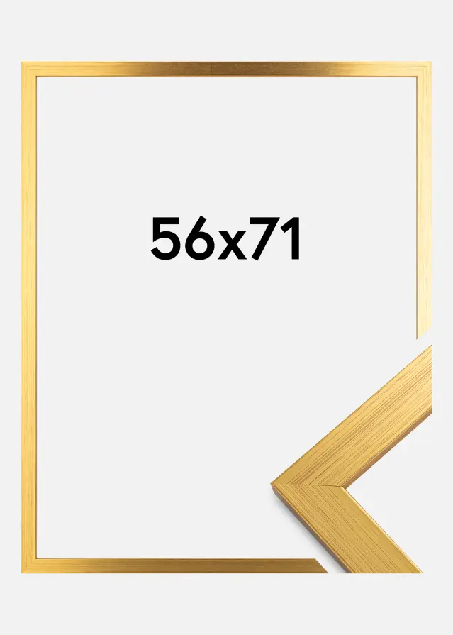 Galleri 1 Rahmen Gold Wood 56x71 cm