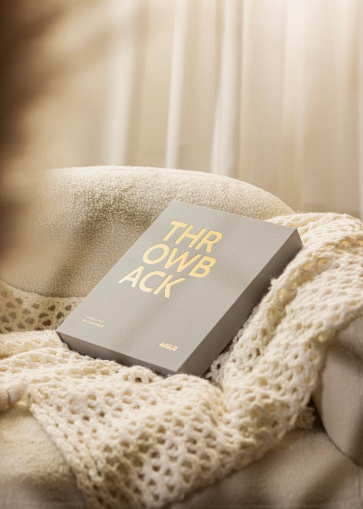 KAILA KAILA THROWBACK Grey - Coffee Table Photo Album (60 Schwarze Seiten)