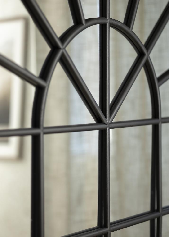 ID Factory Spiegel Window Tall Dome Schwarz 103x180 cm