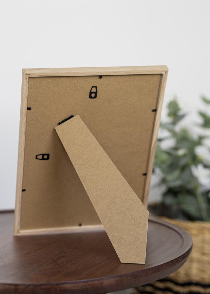 BGA Rahmen Schmale Eiche Acrylglas 18x18 cm