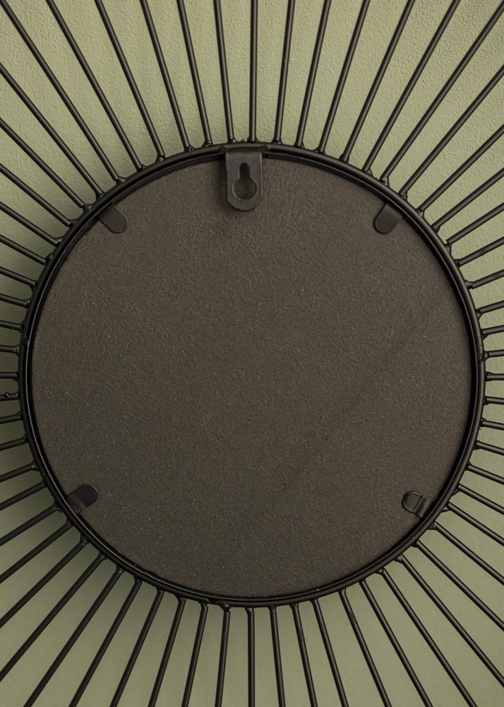 KAILA KAILA Runder Spiegel Lines - Schwarz 60 cm Ø