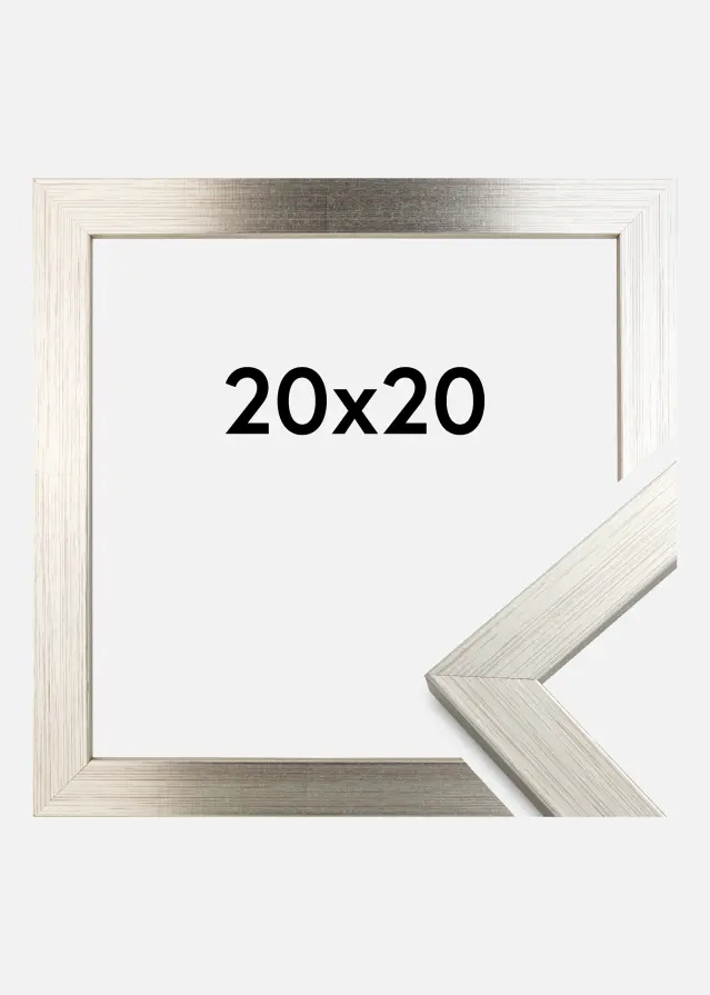 Galleri 1 Rahmen Silver Wood Acrylglas 20x20 cm