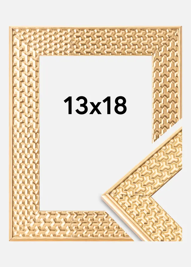 Artlink Rahmen Grace Acrylglas Gold 13x18 cm