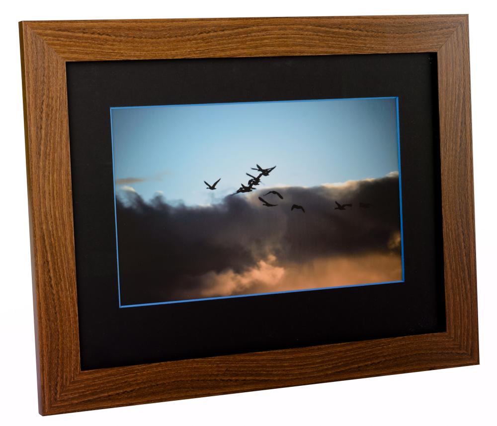 Egen tillverkning - Passepartouter Passepartout Schwarz (blauer Kern) - Maßgefertigt