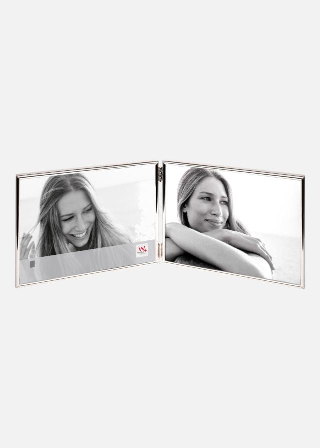 Walther Chloe Doppel-Bilderrahmen II Silber 10x15 cm - 2 Bilder