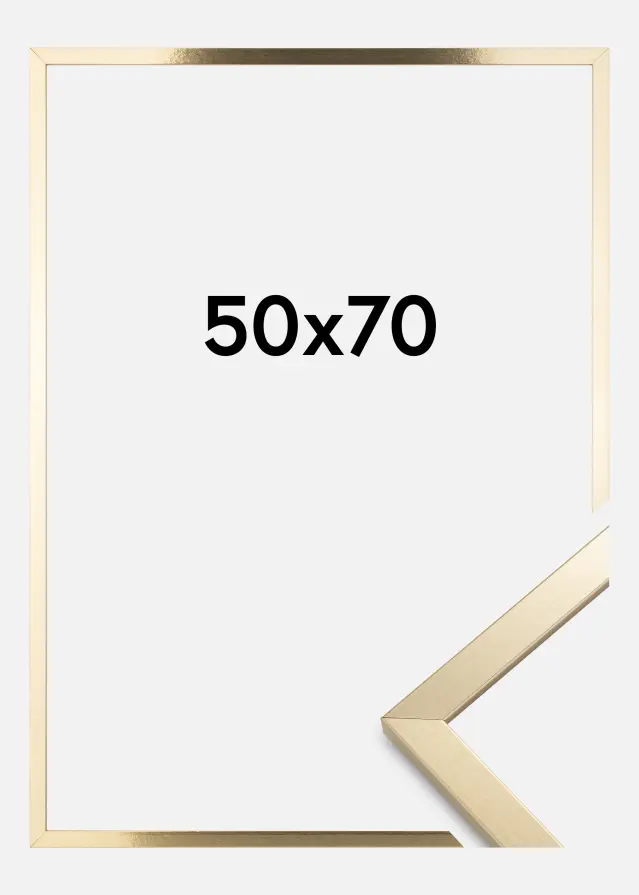 BGA Rahmen Trendy Acrylglas Gold 50x70 cm