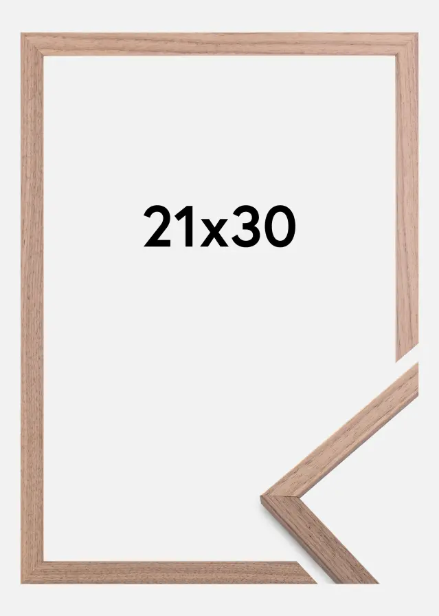 Galleri 1 Rahmen Edsbyn Walnuss Hell 21x30 cm