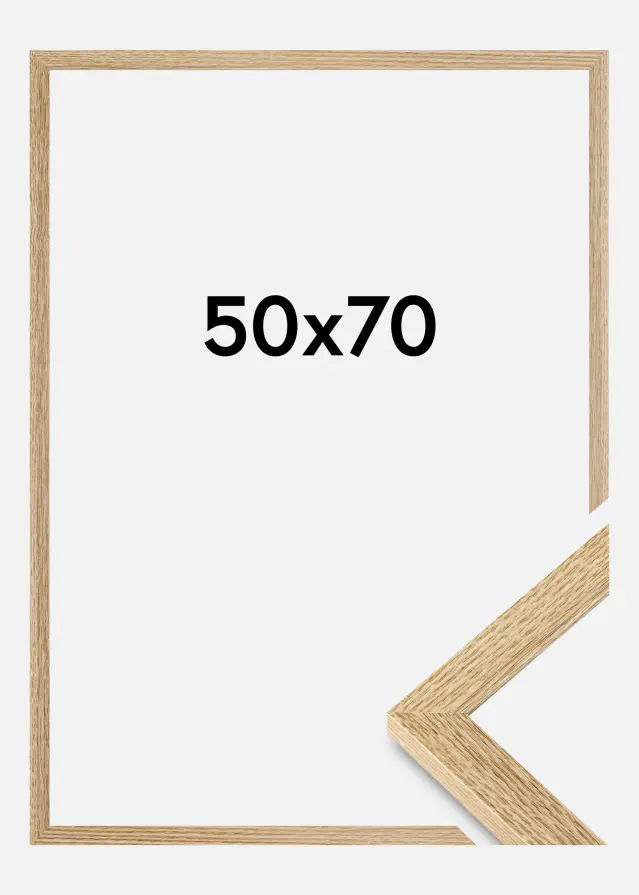 BGA Rahmen Selection Acrylglas Eiche 50x70 cm
