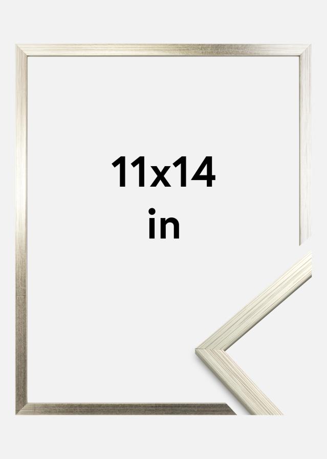 Galleri 1 Rahmen Edsbyn Silber 11x14 inches (27,94x35,56 cm)